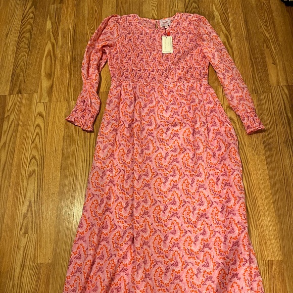 NWT BANJANAN FLICKER DRESS TWIST FLOWER PEONY Size XXL - Picture 2 of 9